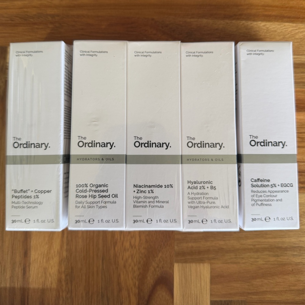🆕 THE ORDINARY 5 x SKINCARE SET BUNDLE FACE SERUM ACNE ANTI AGE DRYNESS